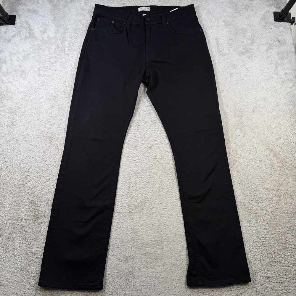 Tecovas Jeans Mens 34x32 Black Slim Straight Western Denim Cowboy Rodeo Pants